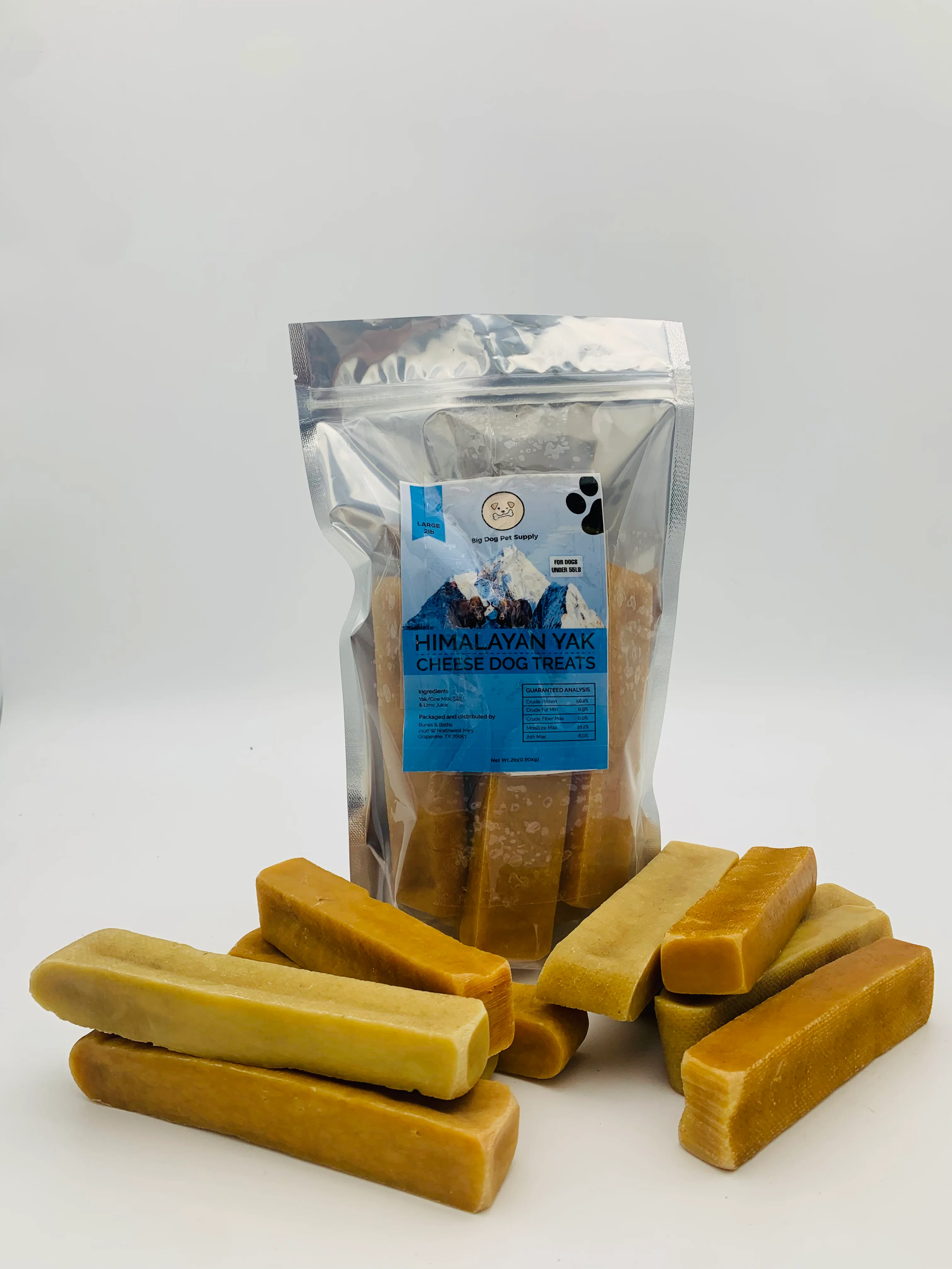 Big Dog Pet Supply Himalayan Yak Cheese Dog Treat-Large - Montcarl