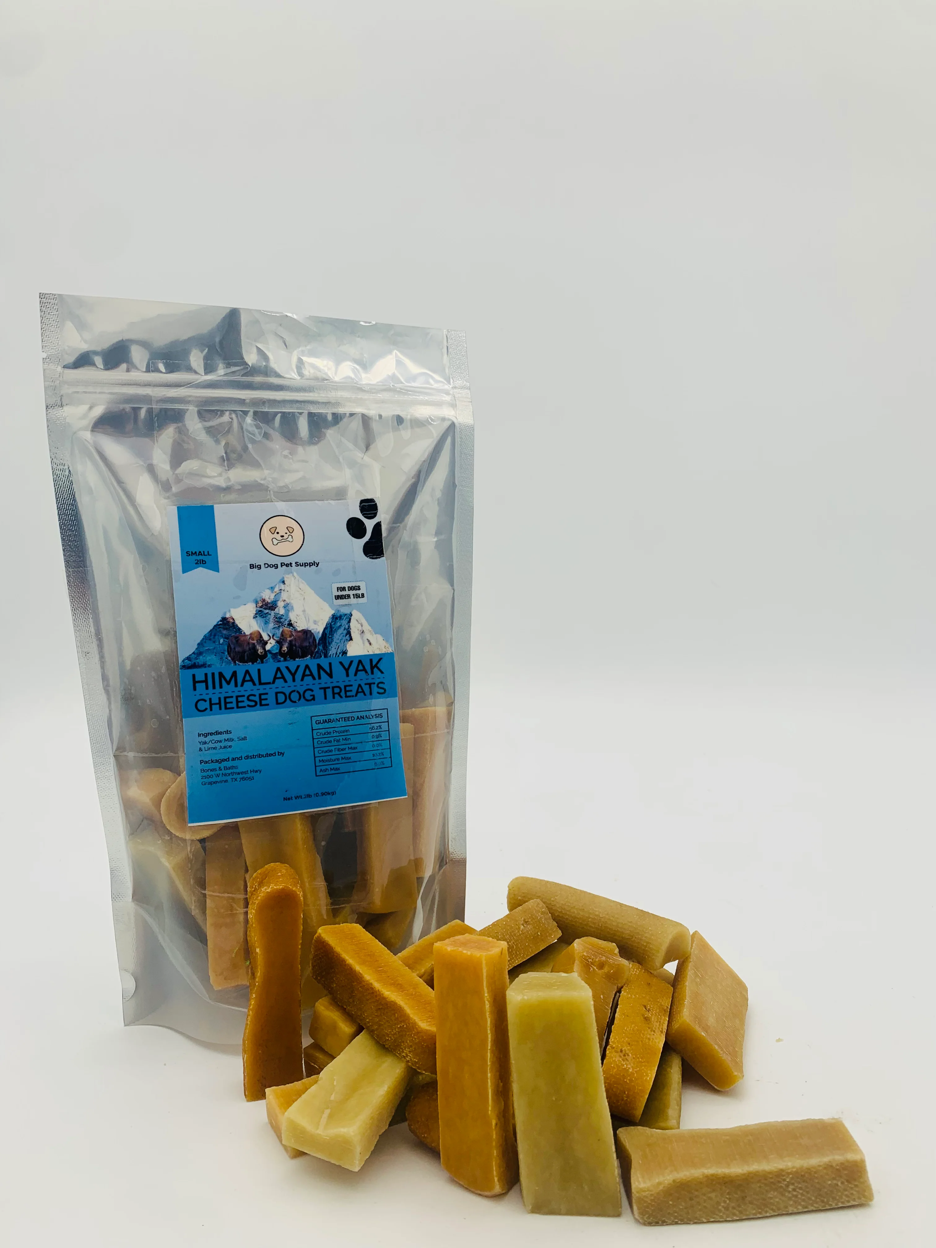 Big Dog Pet Supply Himalayan Yak Cheese Dog Treat-Small - Montcarl